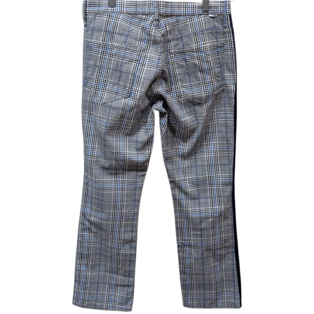 MOTHER The Insider Ankle Glen Plaid Tuxedo Strip Pants (30) - Picture 3 of 12
